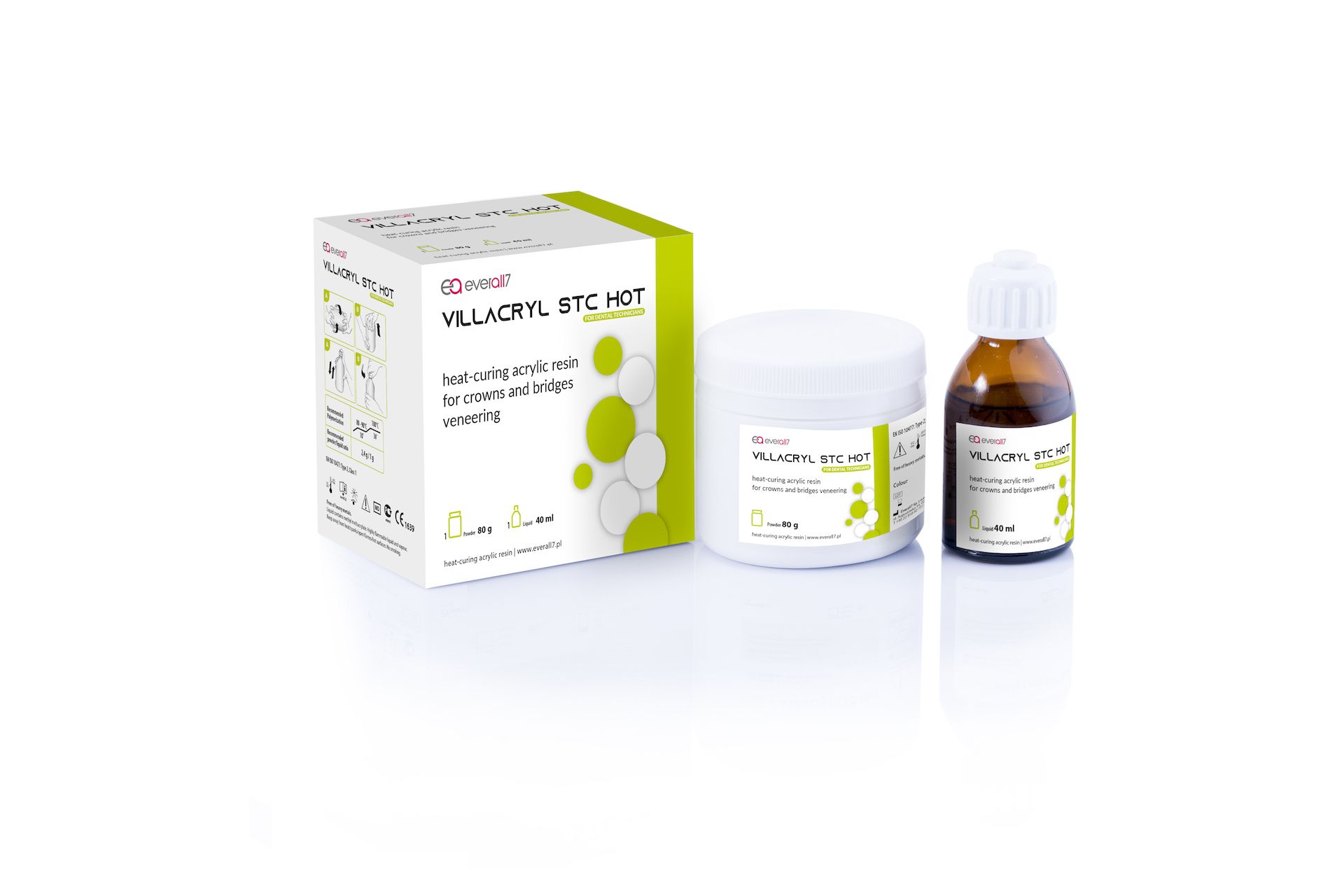 Пластмасса Villacryl STC Hot цвет C4, 80г + 40мл, Zhermapol
