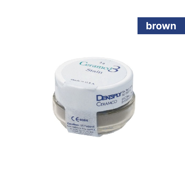 Керамическая масса Ceramco3, краситель Stain цвет Brown 3г