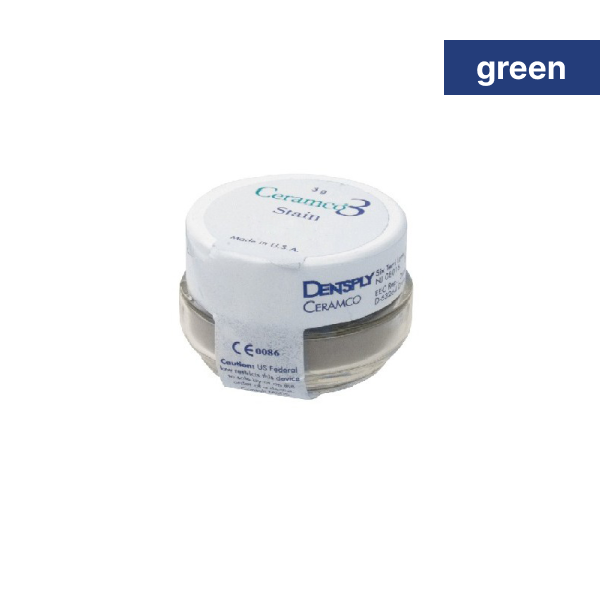 Керамическая масса Ceramco3 краситель Stain цвет Green, 3г